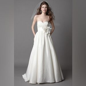 Watters Mimi Gown with Watters Dee Bow